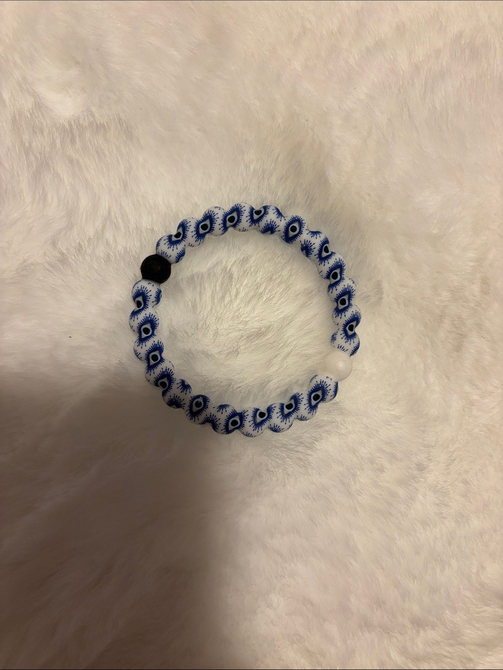 Lokai Blue Evil Eye Stretch Bracelet